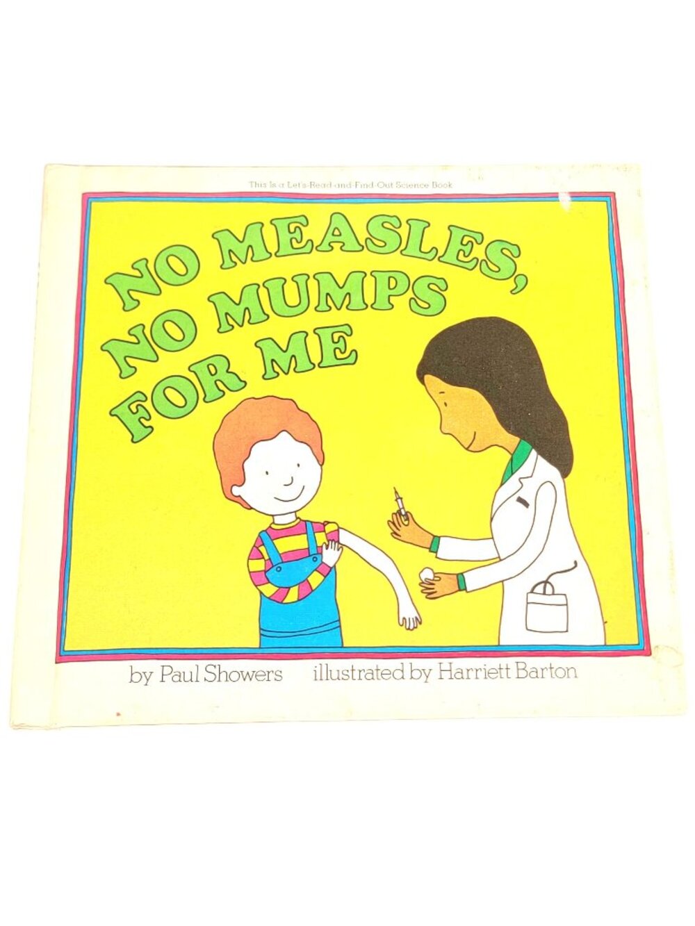No Measles No Mumps For Me Vintage 80s Hardcover Book Children Nonfiction Health